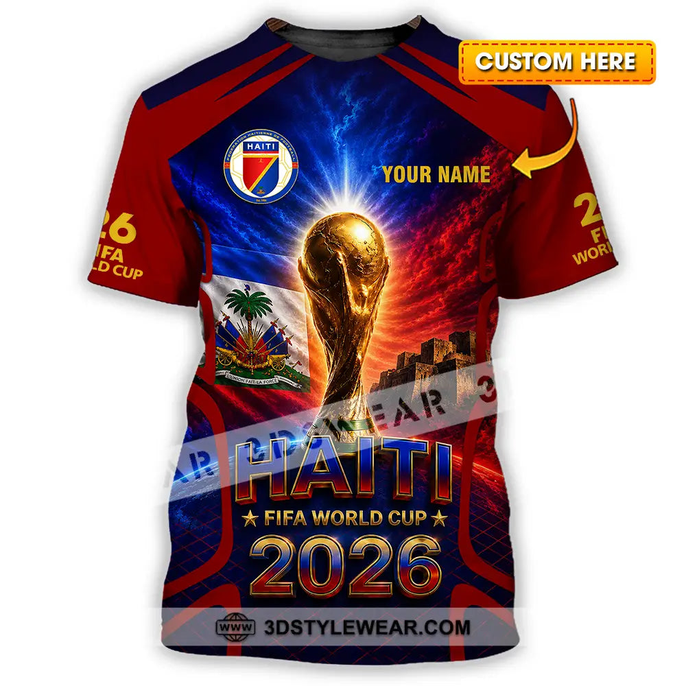 Unisex Shirt - Custom Haiti World Cup 2026 Shirt - T-shirt