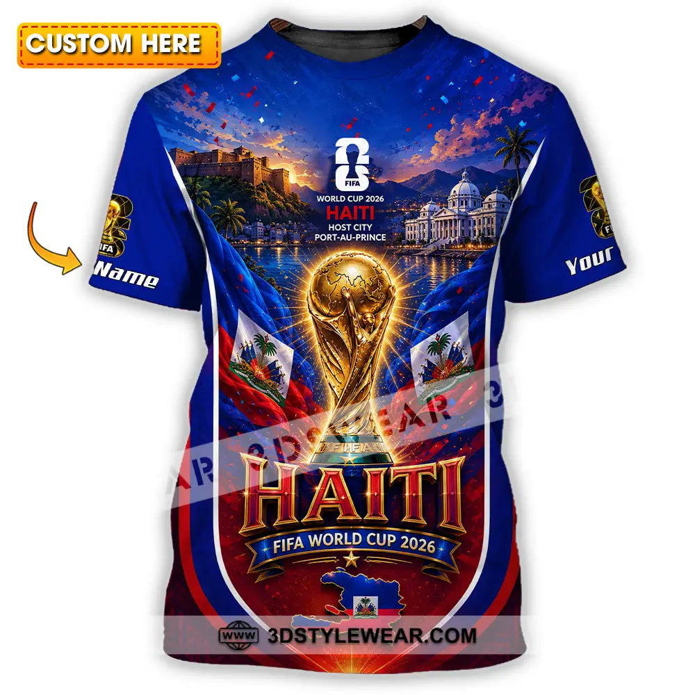 Unisex Shirt - Custom Haiti World Cup 2026 Shirt - T-shirt