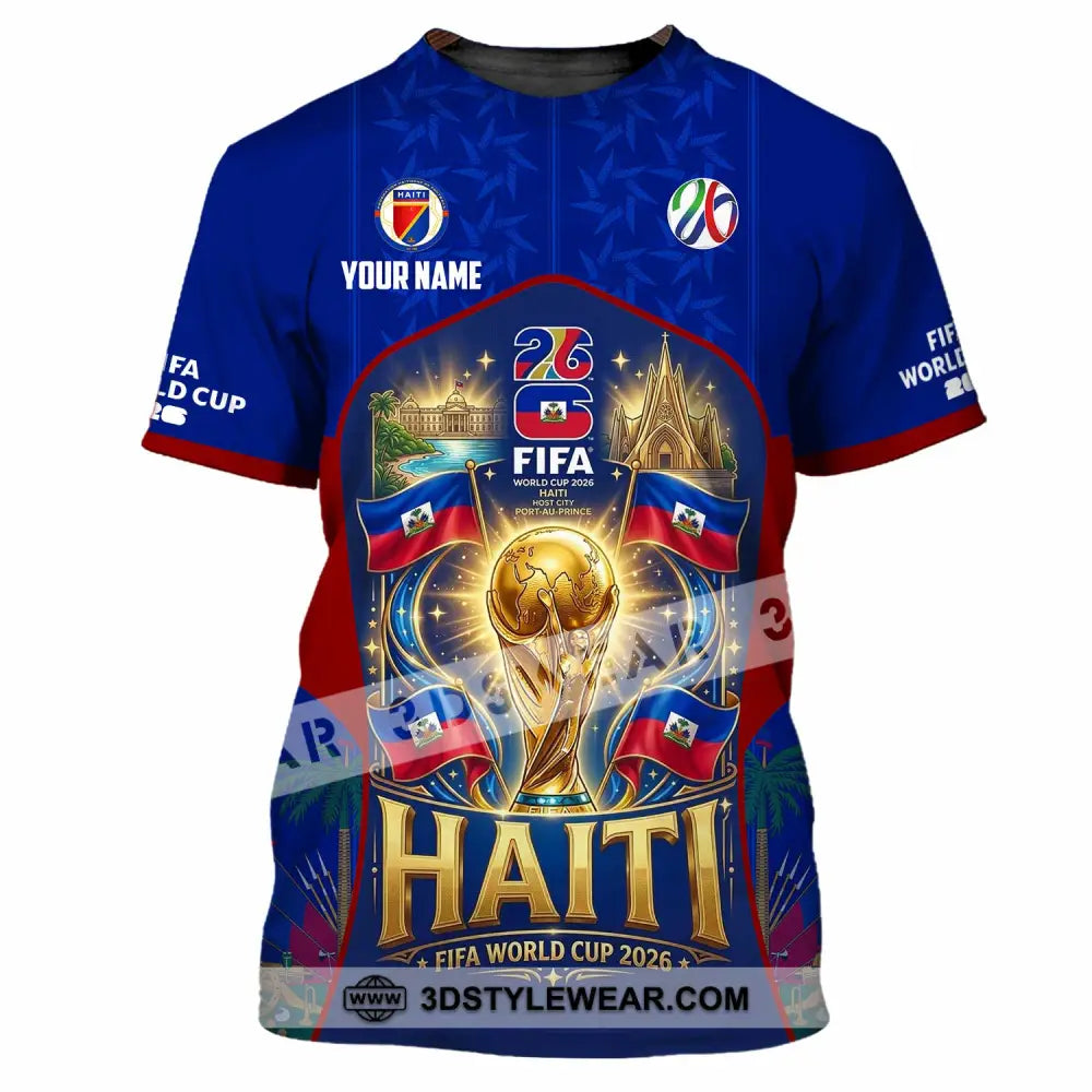 Unisex Shirt - Custom Haiti World Cup 2026 Shirt - T-Shirt / S - T-shirt