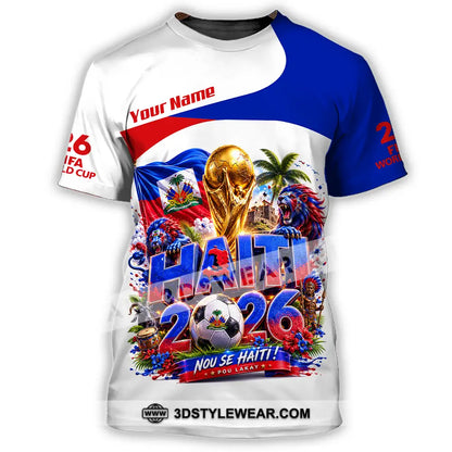 Unisex Shirt - Custom Haiti World Cup 2026 Shirt - T-Shirt / S - T-shirt