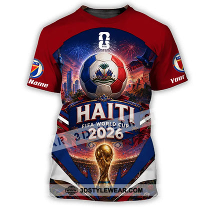 Unisex Shirt - Custom Haiti World Cup 2026 Shirt - T-Shirt / S - T-shirt