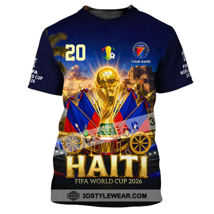 Unisex Shirt - Custom Haiti World Cup 2026 Shirt - T-Shirt / S - T-shirt