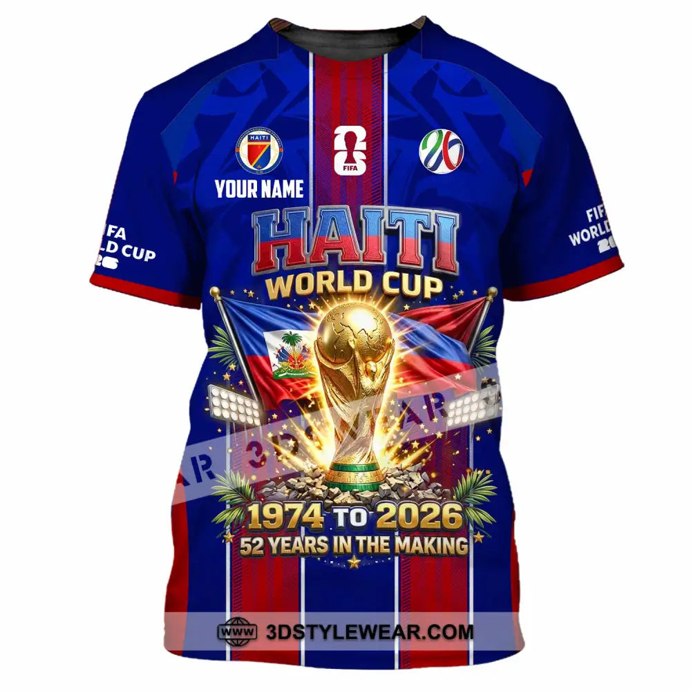 Unisex Shirt - Custom Haiti World Cup 2026 Shirt - T-Shirt / S - T-shirt