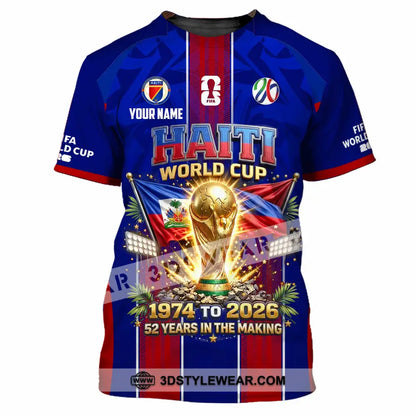 Unisex Shirt - Custom Haiti World Cup 2026 Shirt - T-Shirt / S - T-shirt