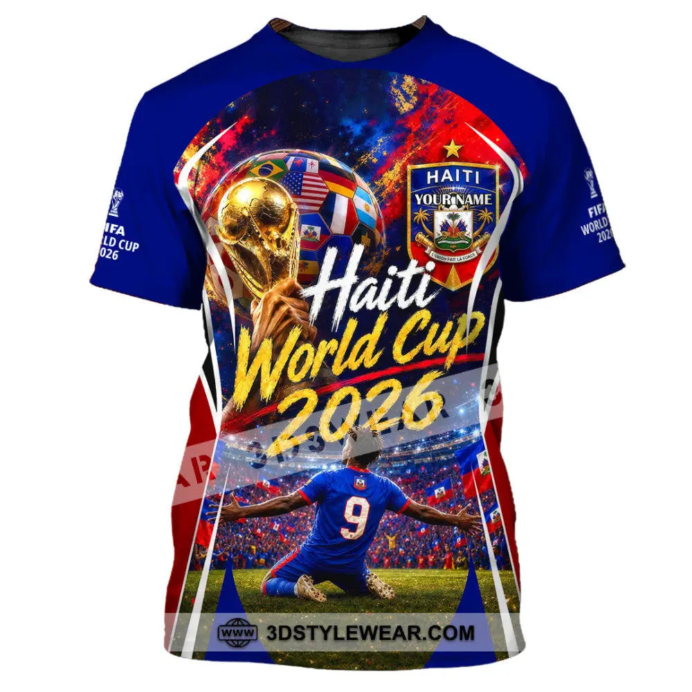 Unisex Shirt - Custom Haiti World Cup 2026 Shirt - T-Shirt / S - T-shirt