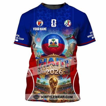 Unisex Shirt - Custom Haiti World Cup 2026 Shirt - T-Shirt / S - T-shirt