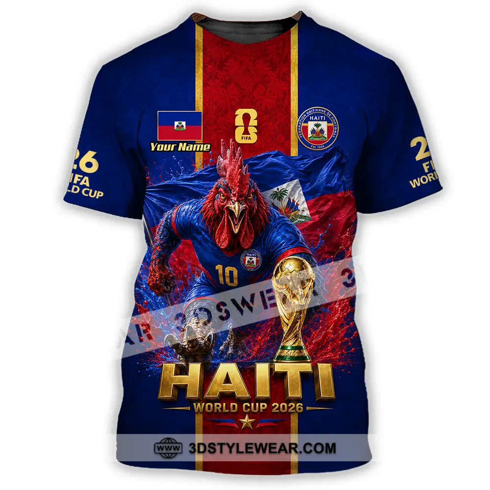 Unisex Shirt - Custom Haiti World Cup 2026 Shirt - T-Shirt / S - T-shirt