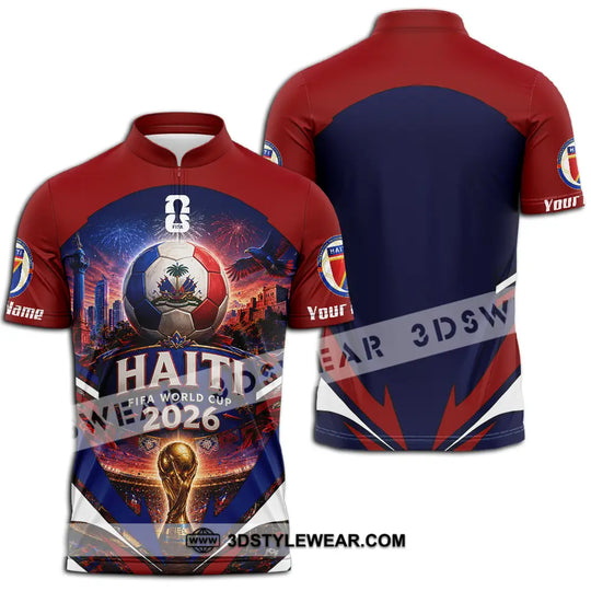 Unisex Shirt - Custom Haiti World Cup 2026 Shirt style option 2