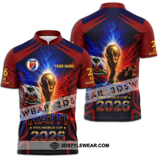 Unisex Shirt - Custom Haiti World Cup 2026 Shirt style option 2