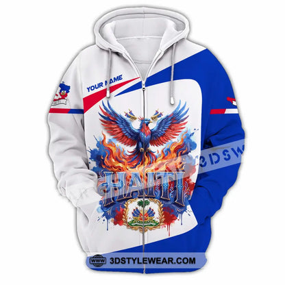 Unisex Shirt - Custom Haiti Shirt - Zipper Hoodie / S - T-shirt
