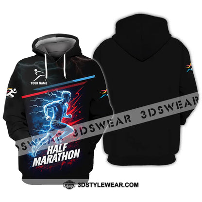 Unisex Shirt - Custom Half Marathon 3D Shirt - Hoodie / S - T-shirt