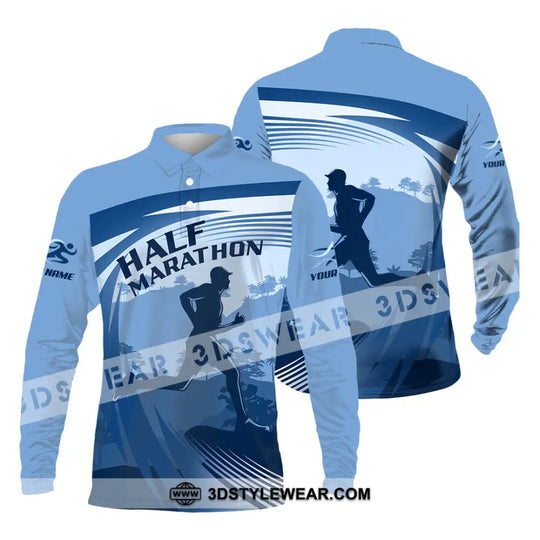 Unisex Shirt - Custom Half Marathon Run 3D Shirt style option 4
