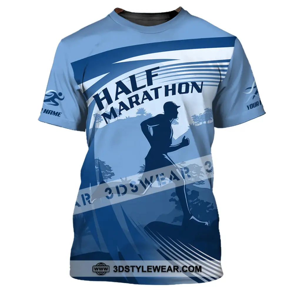 Unisex Shirt - Custom Half Marathon Run 3D Shirt - T-Shirt / S - T-shirt