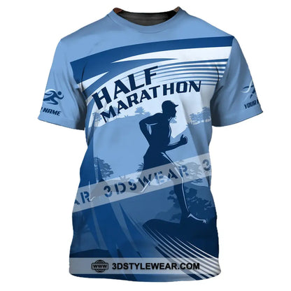 Unisex Shirt - Custom Half Marathon Run 3D Shirt - T-Shirt / S - T-shirt