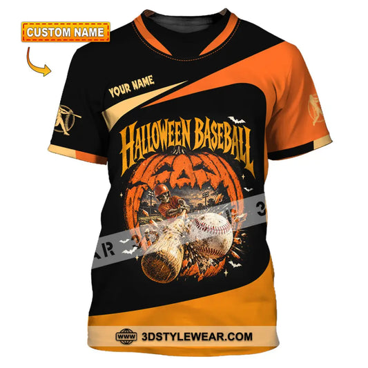 Unisex Shirt - Custom Halloween Baseball Shirt - T-shirt