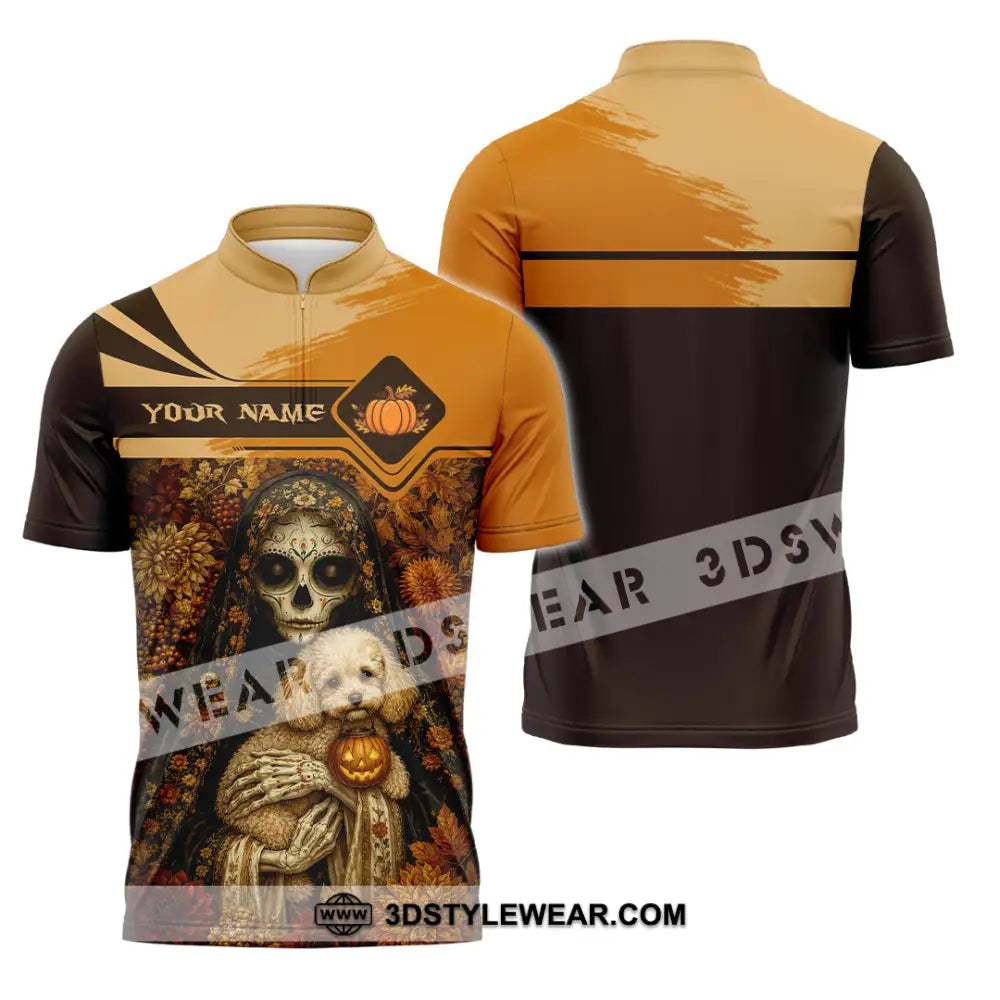 Unisex Shirt - Custom Halloween Shirt - Zipper Polo Shirt / S - T-shirt