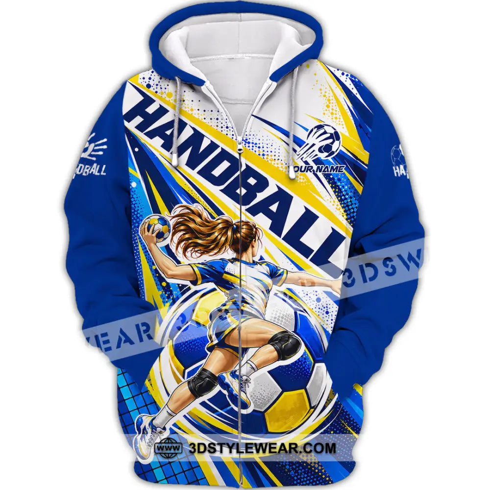 Unisex Shirt - Custom Handball Shirt - Zipper Hoodie / S - T-shirt