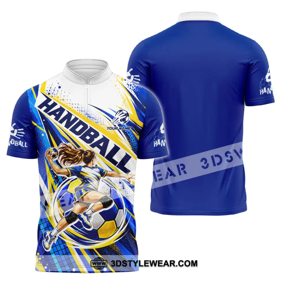 Unisex Shirt - Custom Handball Shirt - Zipper Polo Shirt / S - T-shirt