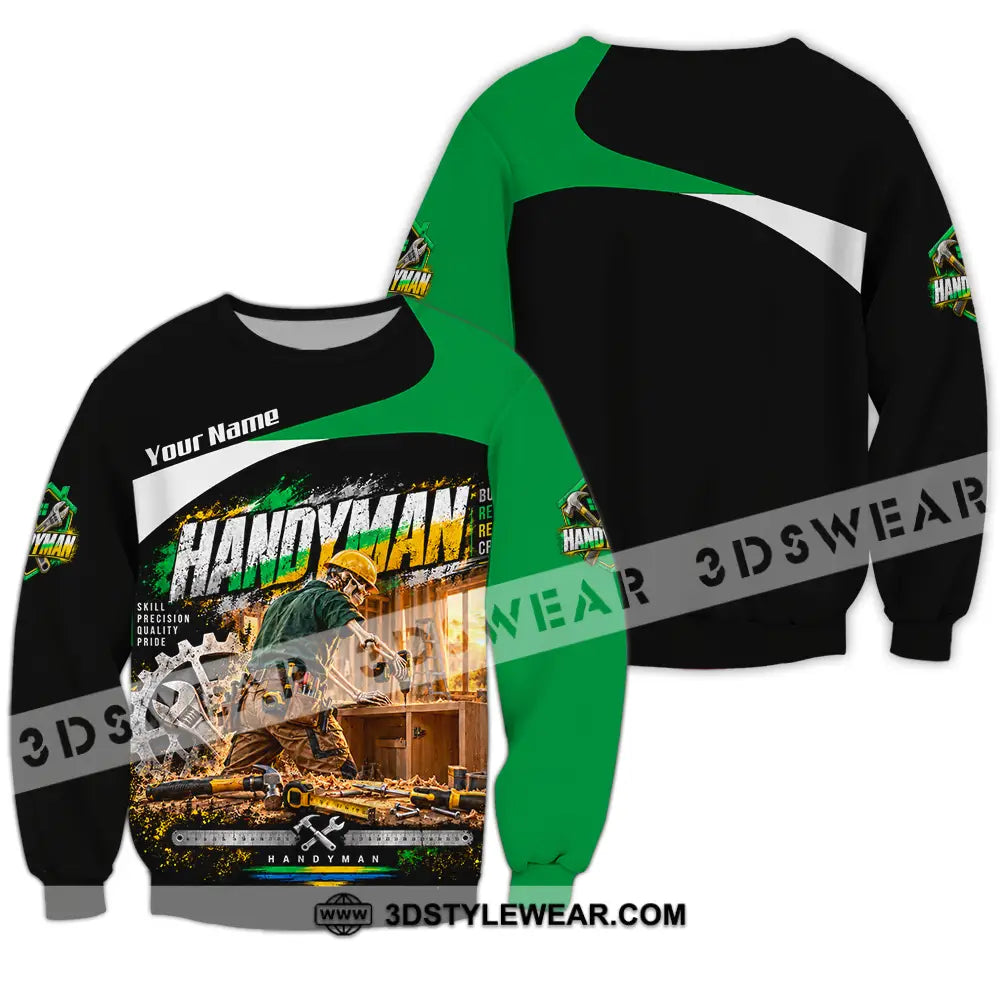 Unisex Shirt - Custom Handyman Shirt - Long Sleeve / S - T-shirt