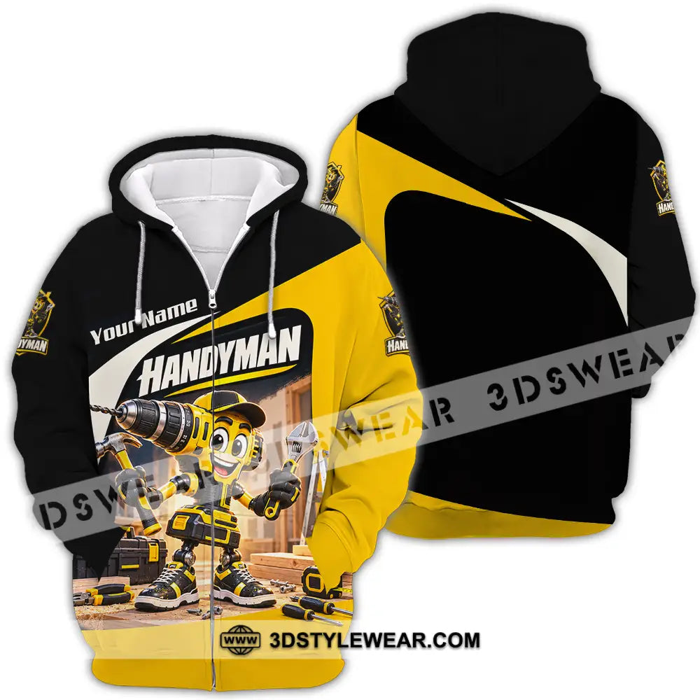 Unisex Shirt - Custom Handyman Shirt - Zipper Hoodie / S - T-shirt
