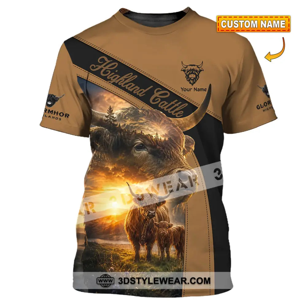 Unisex Shirt - Custom Highland Cattle Shirt - T-shirt
