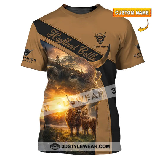 Unisex Shirt - Custom Highland Cattle Shirt style option 1