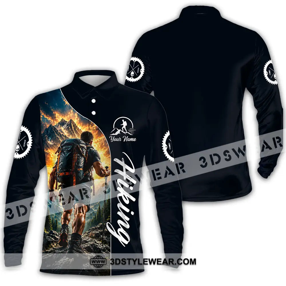 Unisex Shirt - Custom Hiking Shirt - Long Sleeve Polo / S - T-shirt