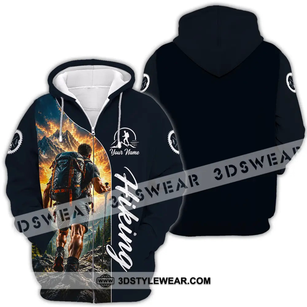 Unisex Shirt - Custom Hiking Shirt - Zipper Hoodie / S - T-shirt
