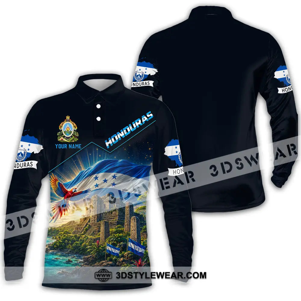 Unisex Shirt - Custom Honduras Shirt - Long Sleeve Polo / S - T-shirt