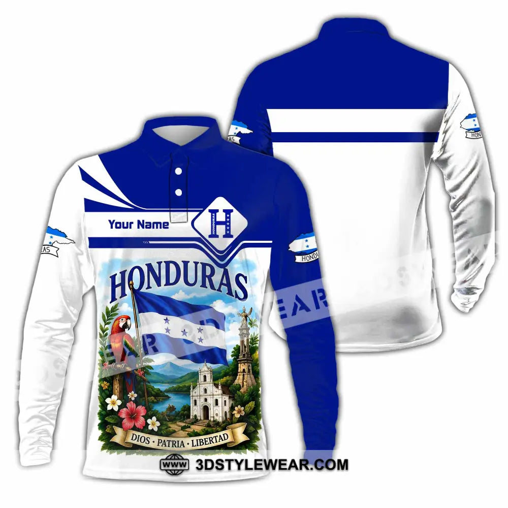 Unisex Shirt - Custom Honduras Shirt - Long Sleeve Polo / S - T-shirt