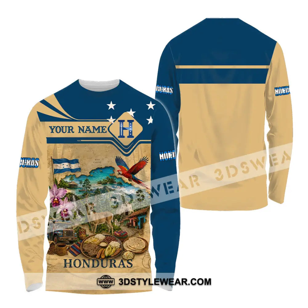 Unisex Shirt - Custom Honduras Shirt - Long Sleeve Shirt / S - T-shirt