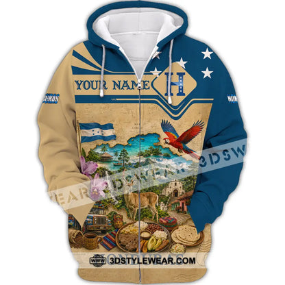 Unisex Shirt - Custom Honduras Shirt - Zipper Hoodie / S - T-shirt