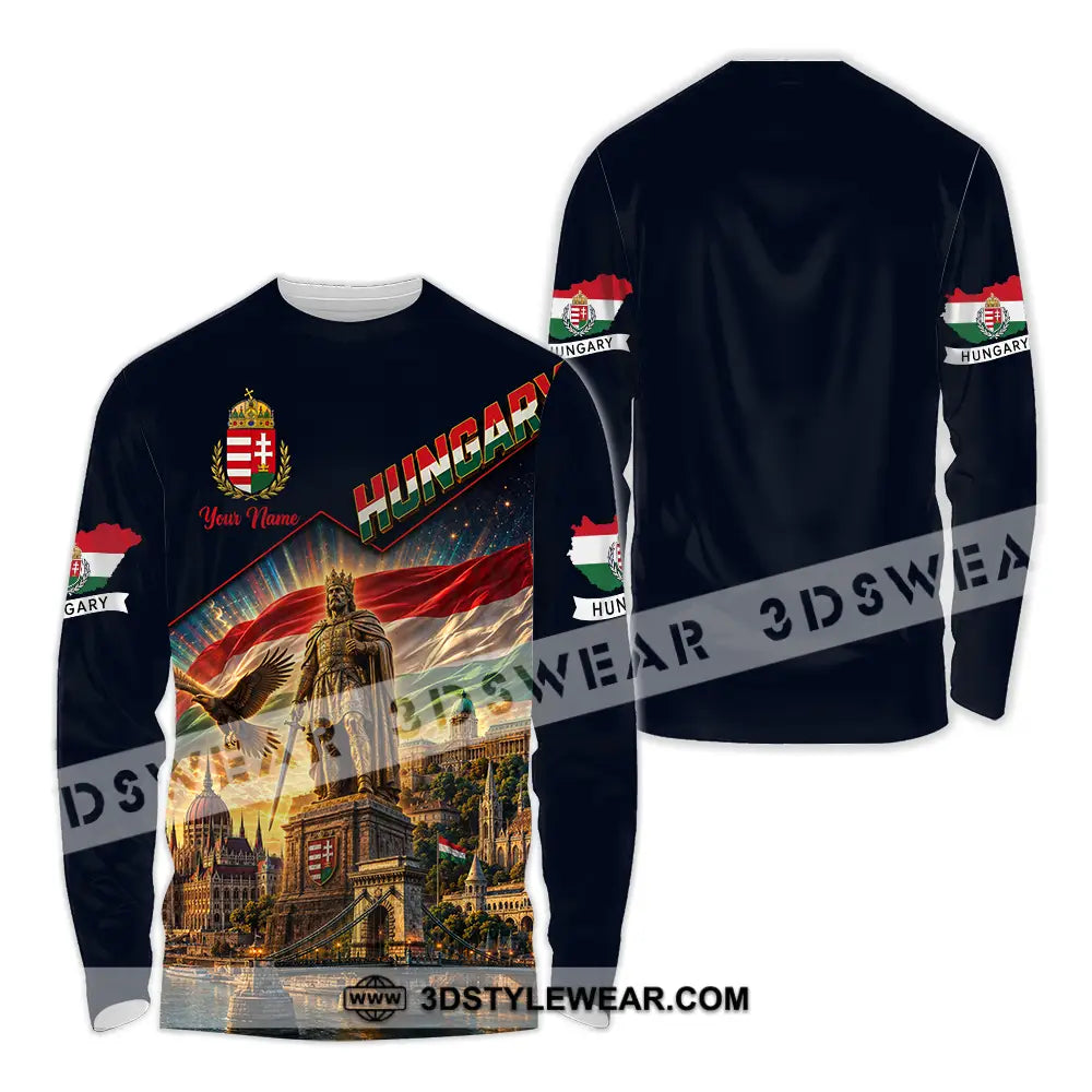 Unisex Shirt - Custom Hungary Shirt - Long Sleeve Shirt / S - T-shirt