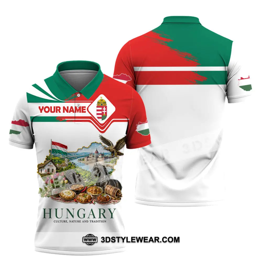 Unisex Shirt - Custom Hungary Shirt - Polo Shirt / S - T-shirt