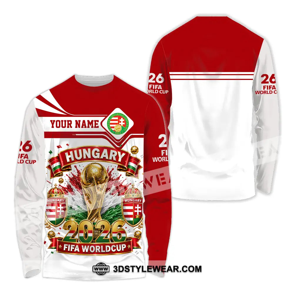 Unisex Shirt - Custom Hungary World Cup 2026 Shirt - Long Sleeve Shirt / S - T-shirt