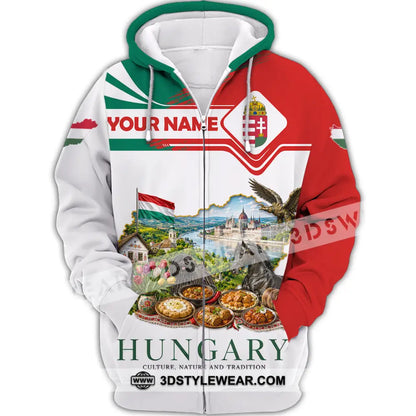 Unisex Shirt - Custom Hungary Shirt - Zipper Hoodie / S - T-shirt