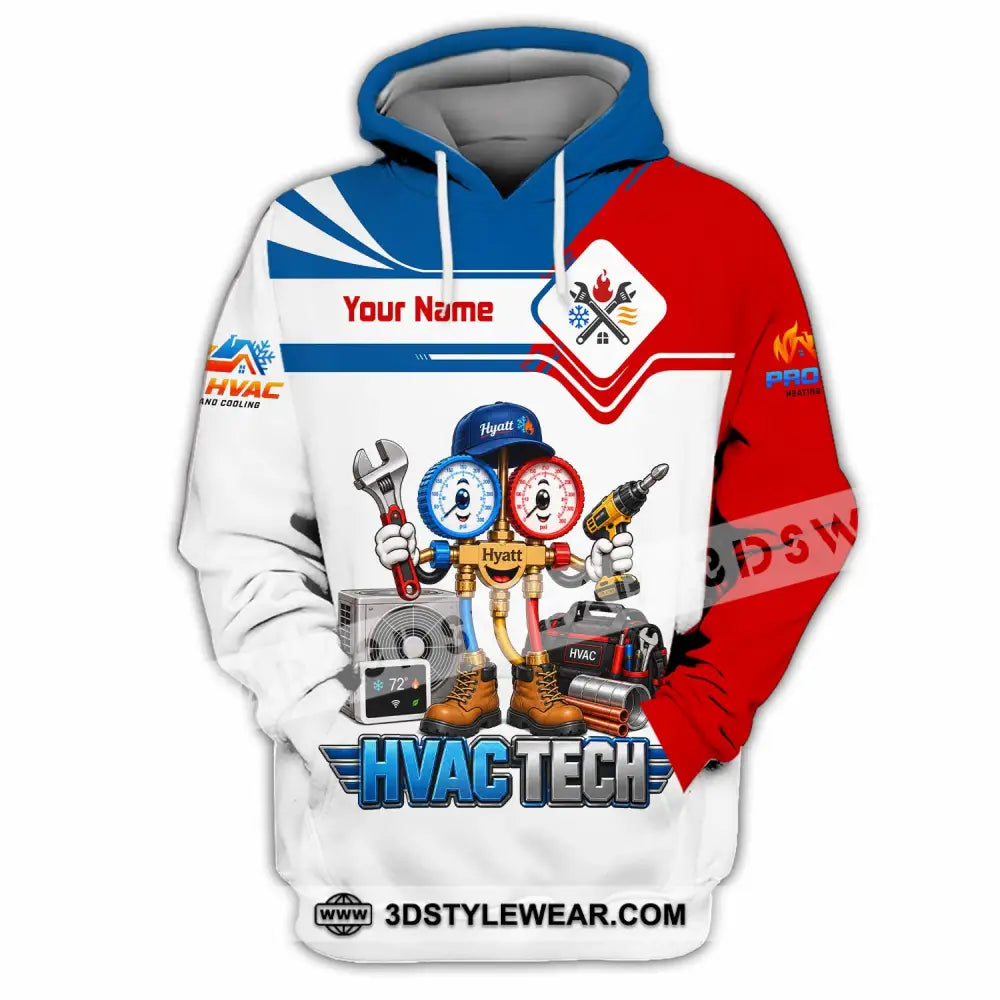 Unisex Shirt - Custom HVAC Tech Shirt - Hoodie / S - T-shirt
