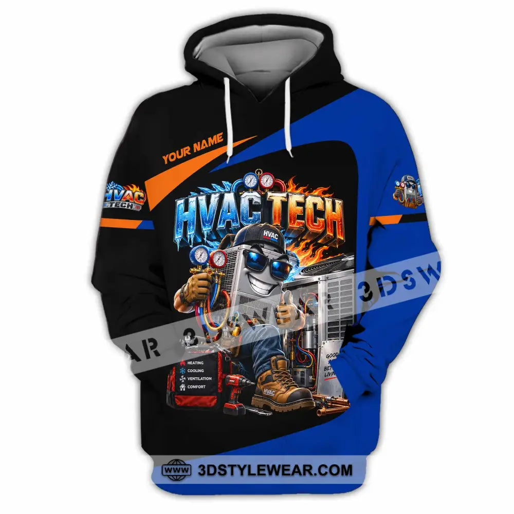 Unisex Shirt - Custom HVAC Tech Shirt - Hoodie / S - T-shirt