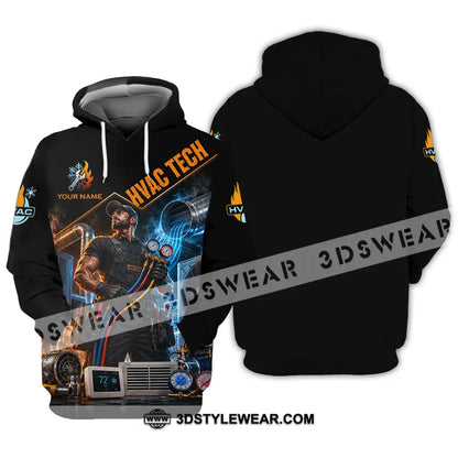Unisex Shirt - Custom Hvac Tech Shirt - Hoodie / S - T-shirt