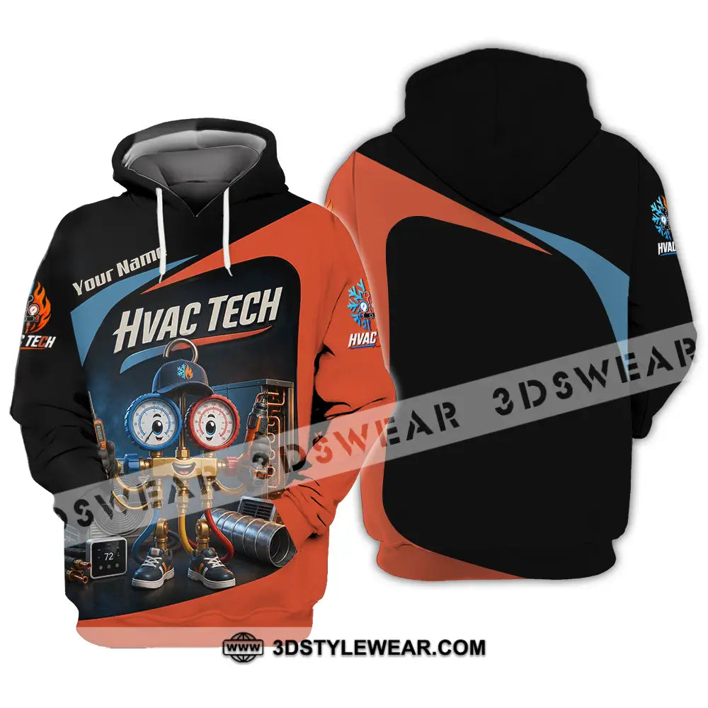 Unisex Shirt - Custom Hvac Tech Shirt - Hoodie / S - T-shirt
