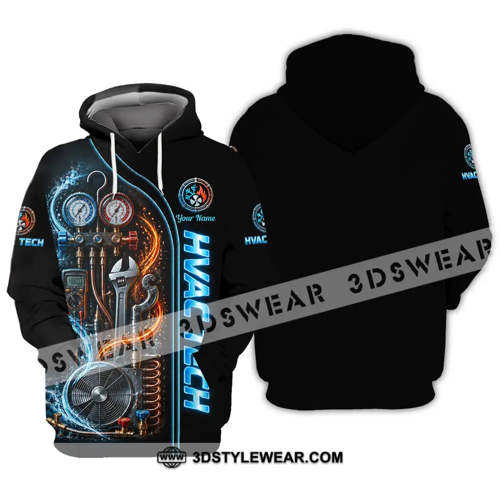 Unisex Shirt - Custom HVAC Tech Shirt - Hoodie / S - T-shirt