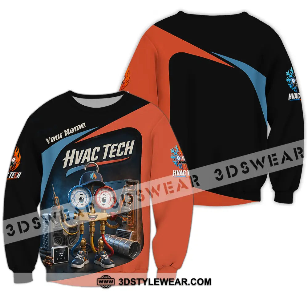 Unisex Shirt - Custom Hvac Tech Shirt - Long Sleeve / S - T-shirt