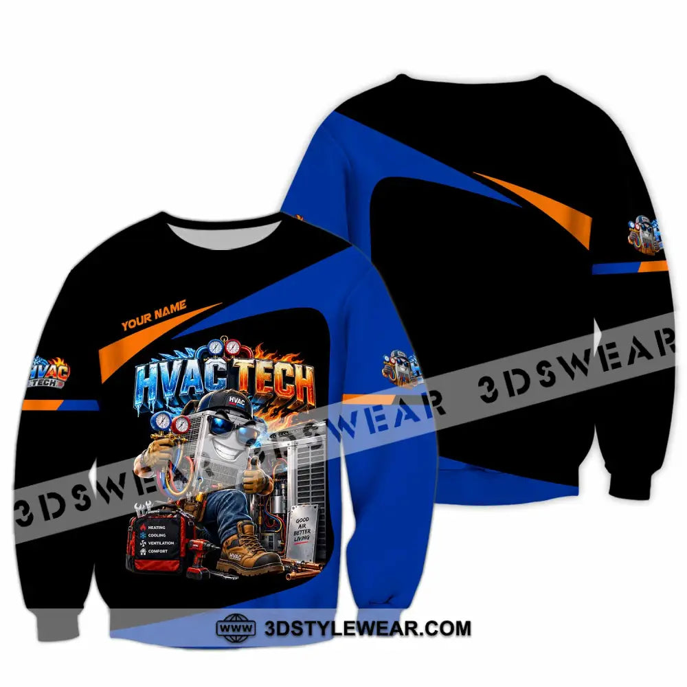 Unisex Shirt - Custom HVAC Tech Shirt - Long Sleeve / S - T-shirt