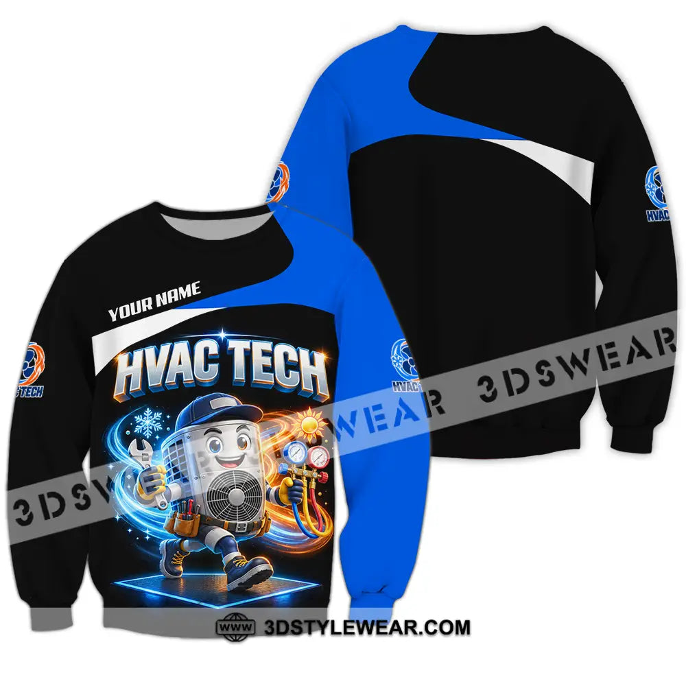 Unisex Shirt - Custom HVAC Tech Shirt - Long Sleeve / S - T-shirt