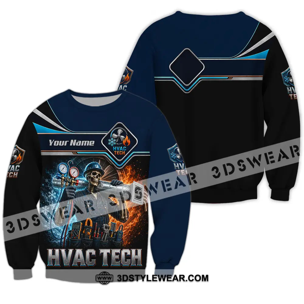 Unisex Shirt - Custom HVAC Tech Shirt - Long Sleeve / S - T-shirt
