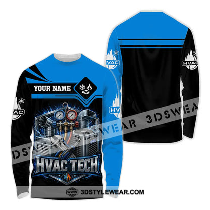 Unisex Shirt - Custom Hvac Tech Shirt - Long Sleeve Shirt / S - T-shirt