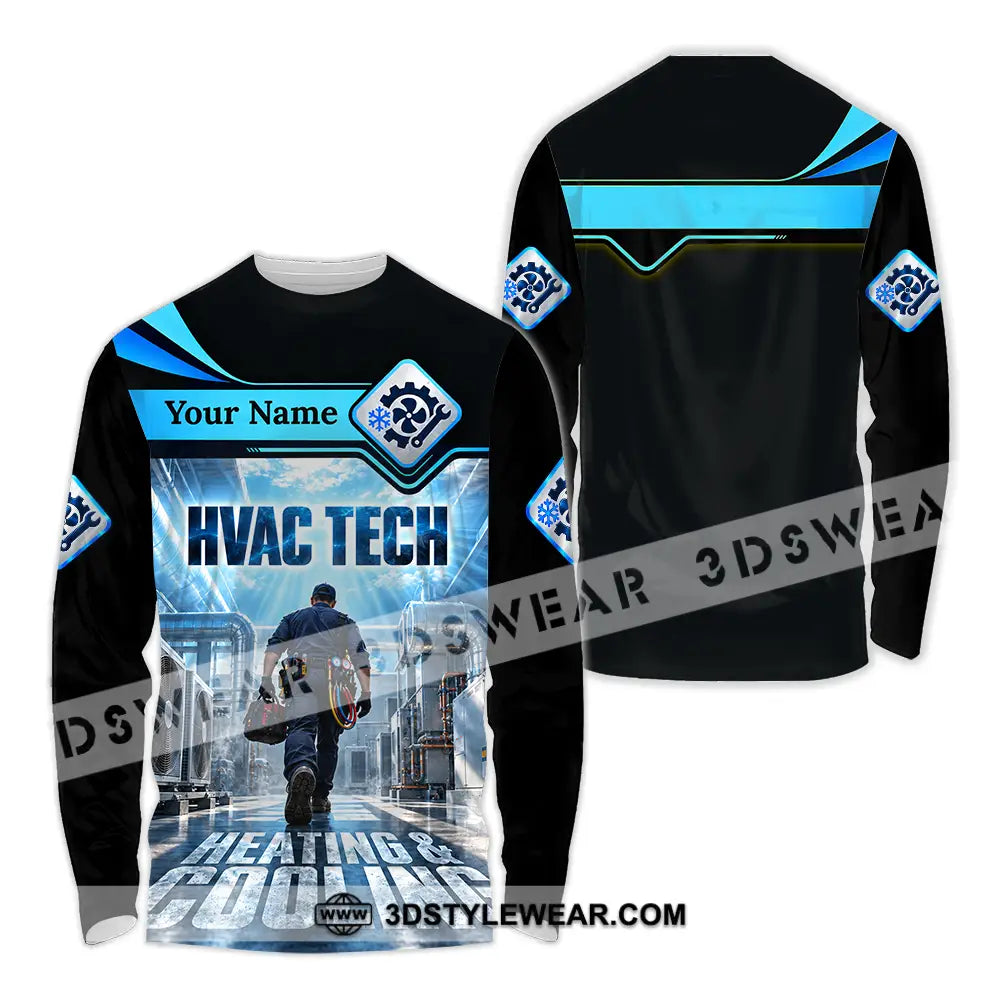 Unisex Shirt - Custom HVAC Tech Shirt - Long Sleeve Shirt / S - T-shirt