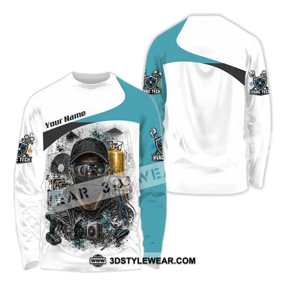 Unisex Shirt - Custom HVAC Tech Shirt - Long Sleeve Shirt / S - T-shirt