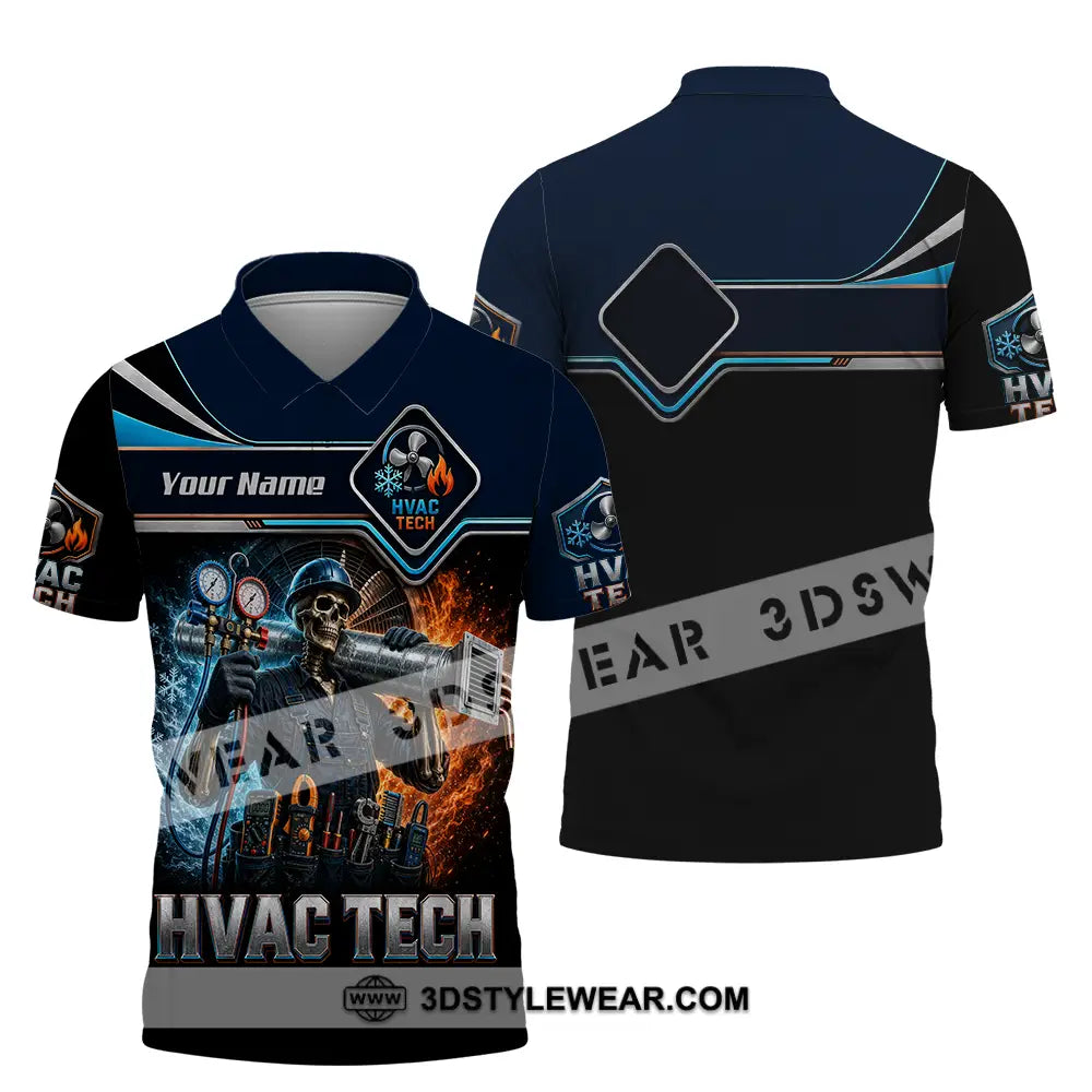 Unisex Shirt - Custom HVAC Tech Shirt - Polo Shirt / S - T-shirt