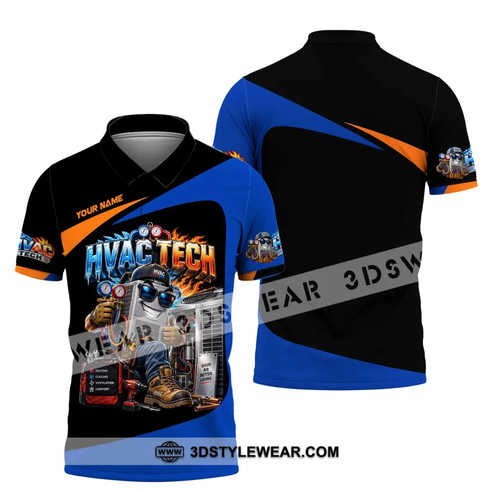 Unisex Shirt - Custom HVAC Tech Shirt - Polo Shirt / S - T-shirt